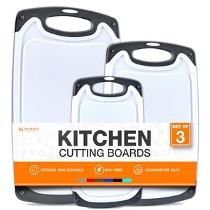 Amazon White and Black Kitchen Cutting Boards - Set of 3
